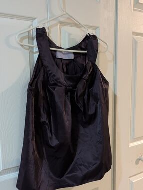 Vera Wang Lavender Label Satin Camisole in Dark Purple